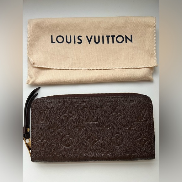 Louis Vuitton Empreinte Leather Zippy Wallet in Terre - Picture 9 of 11